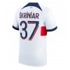 Paris Saint-Germain Milan Skriniar #37 Bortatröja 2023-24 Korta ärmar